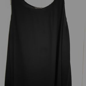 Elegant Black Sleeveless Silk Top
